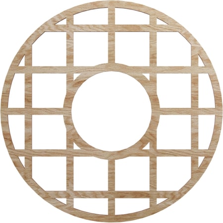 Ekena Millwork O'Neal Wood Fretwork Pierced Ceiling Medallion, Red Oak, 20"OD x 7 1/4"ID x 1/4"T CMWP20X20X0250ONRO